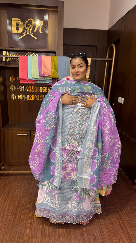 Iqra (Cotton Unstitch Suit)