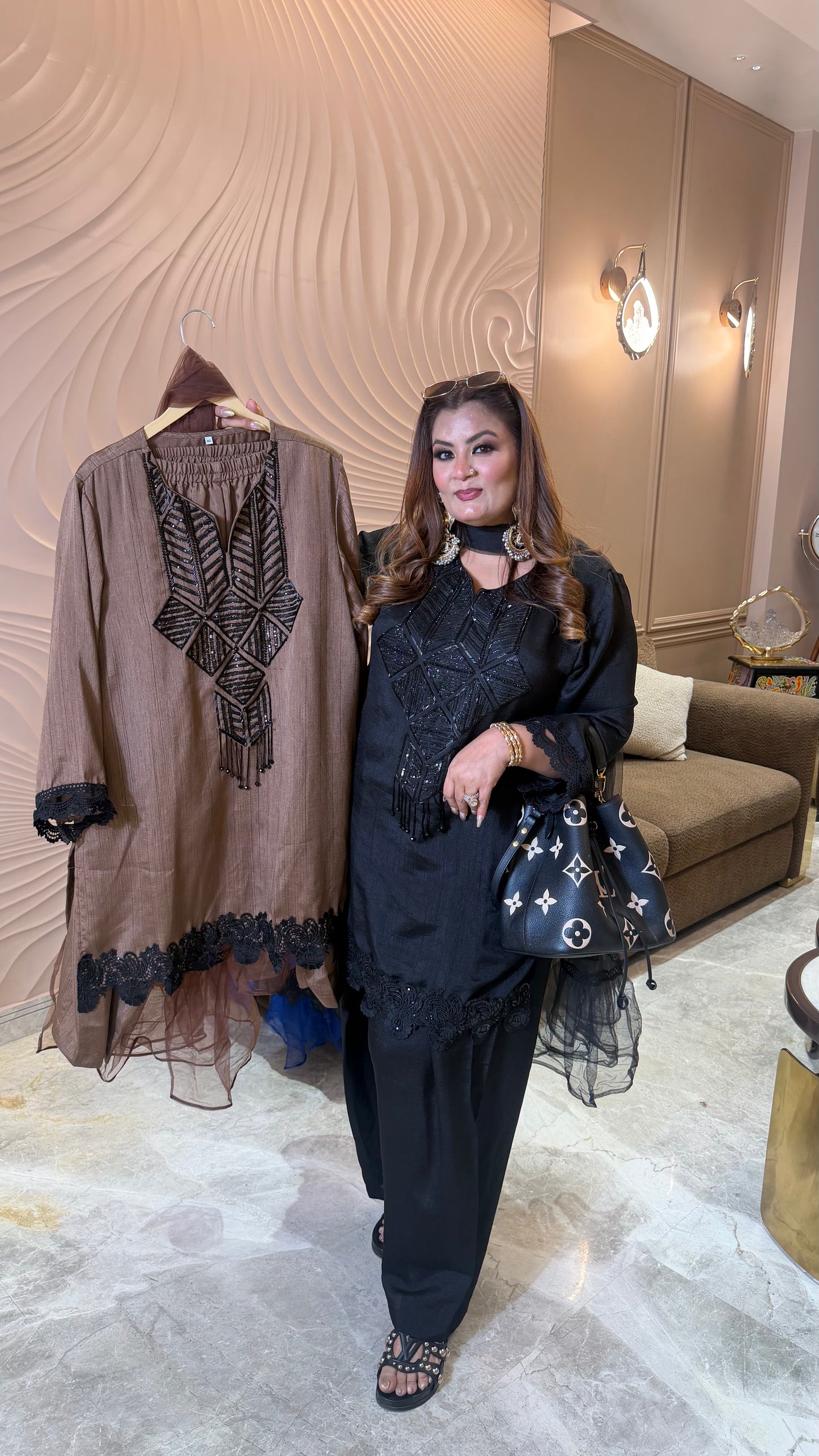 Raw Silk Fabric (Farshi Salwar Suit)