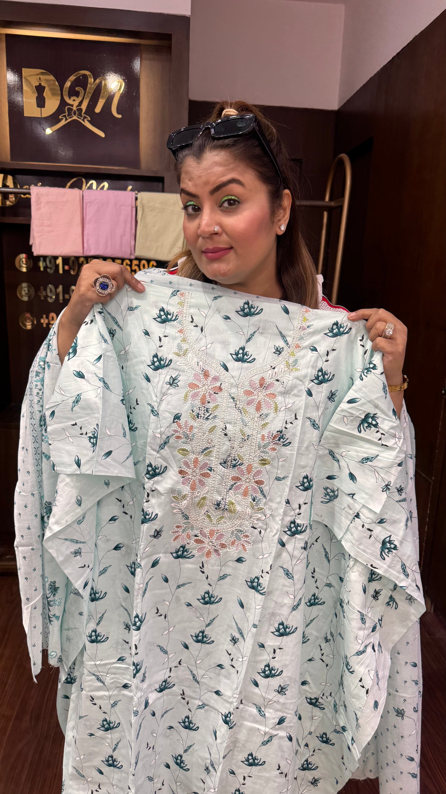 Avnera (Pure Cotton Unstitch Suit)