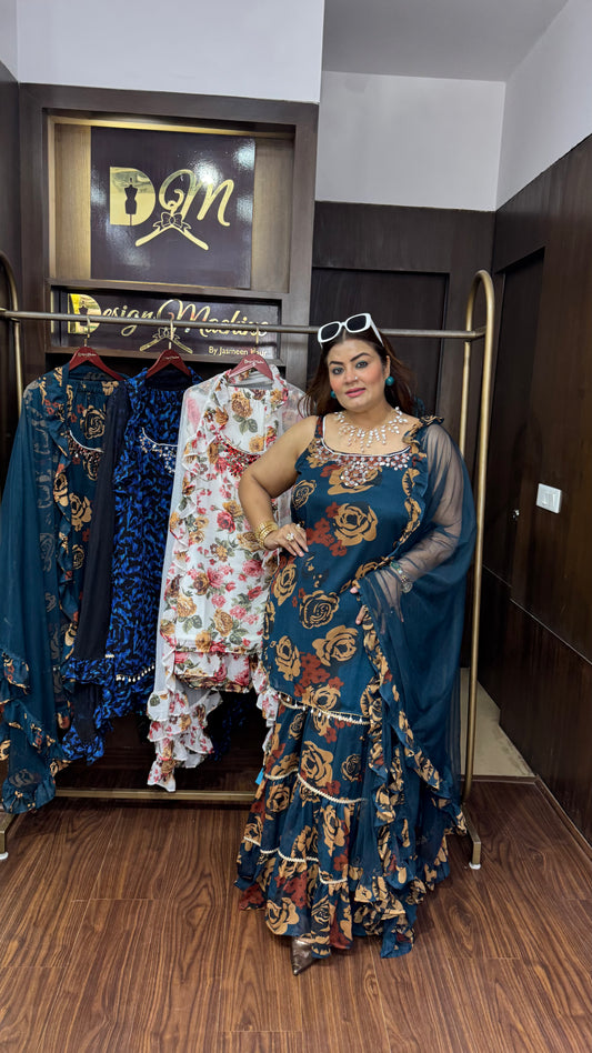 Pure Shifon (Sharara Suit)