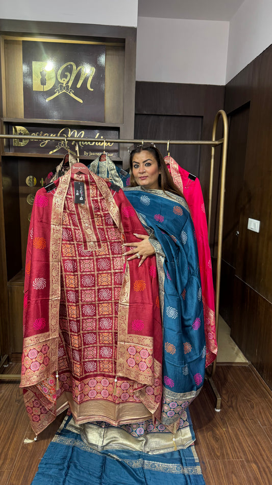 Aarika Cotton Silk Unstitched Suit
