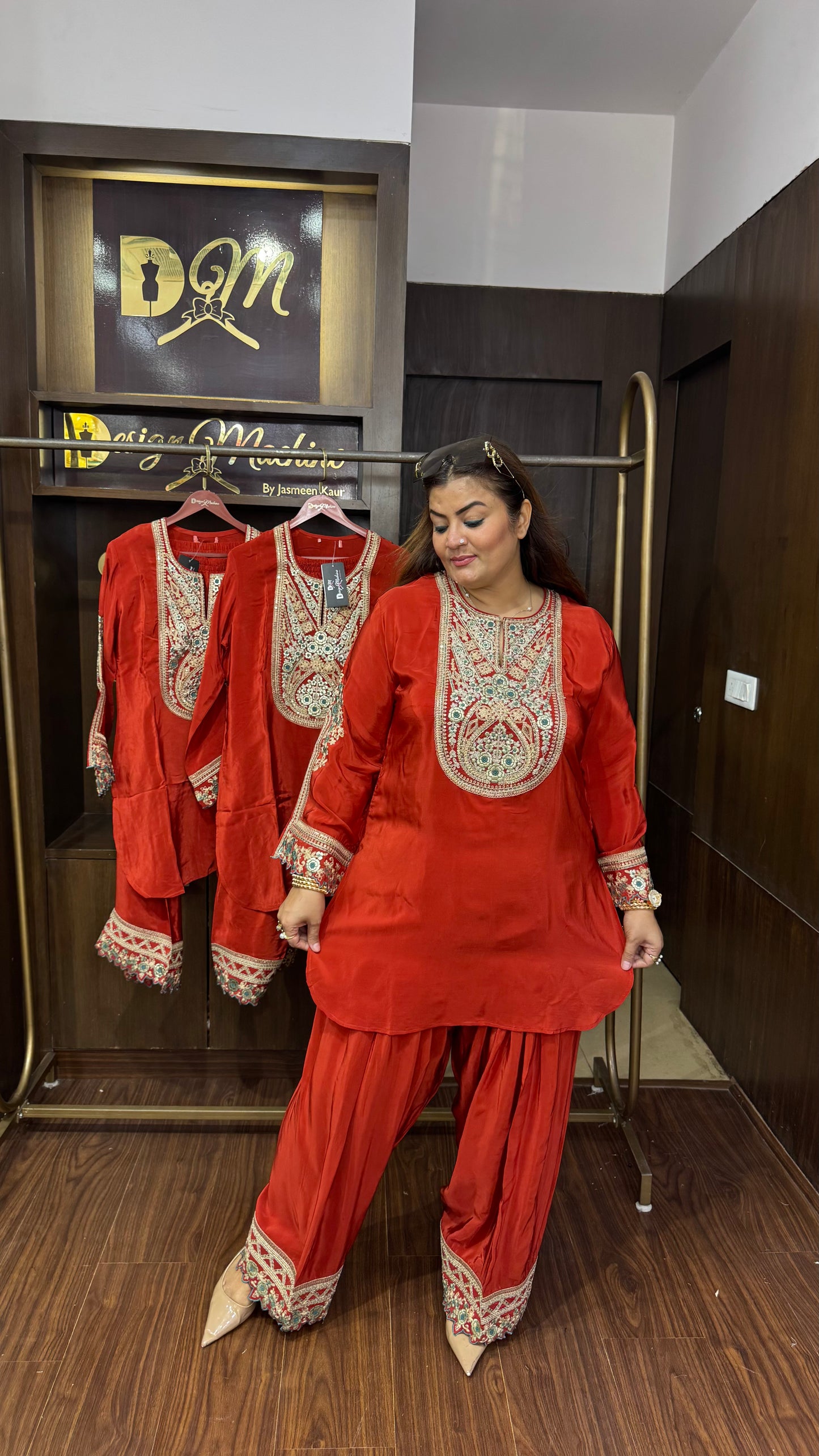Pure Crepe Fabric Suit