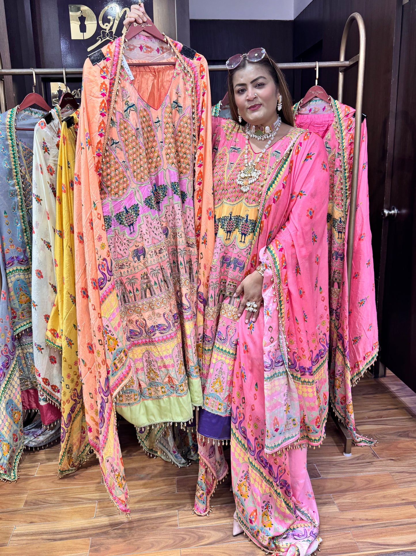 Heera Pure Crepe (Anarkali)