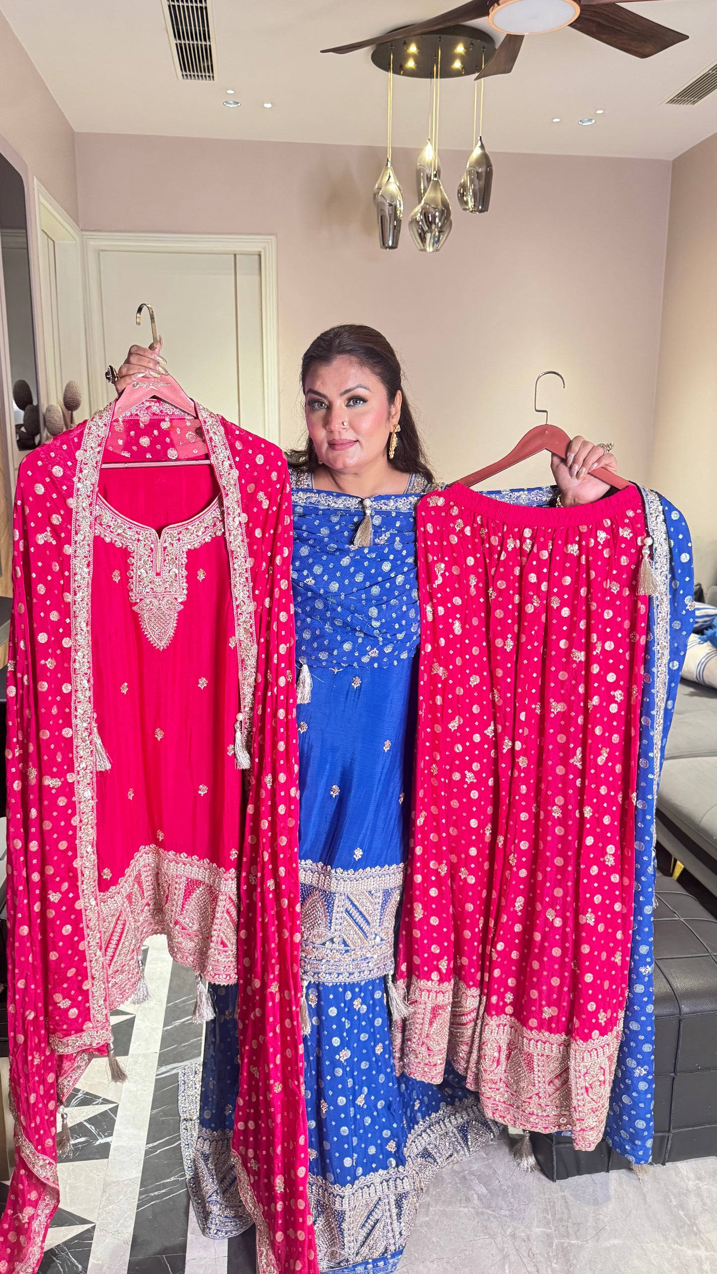 Nooraya Pure Chunon Sharara Suit