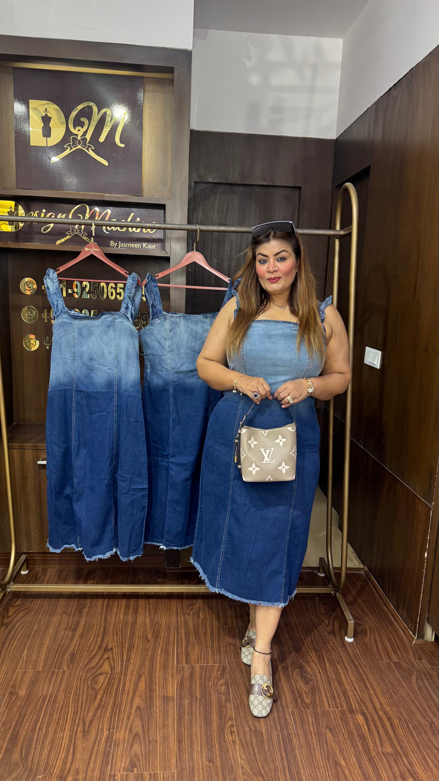 Elzelle (Denim Dress)