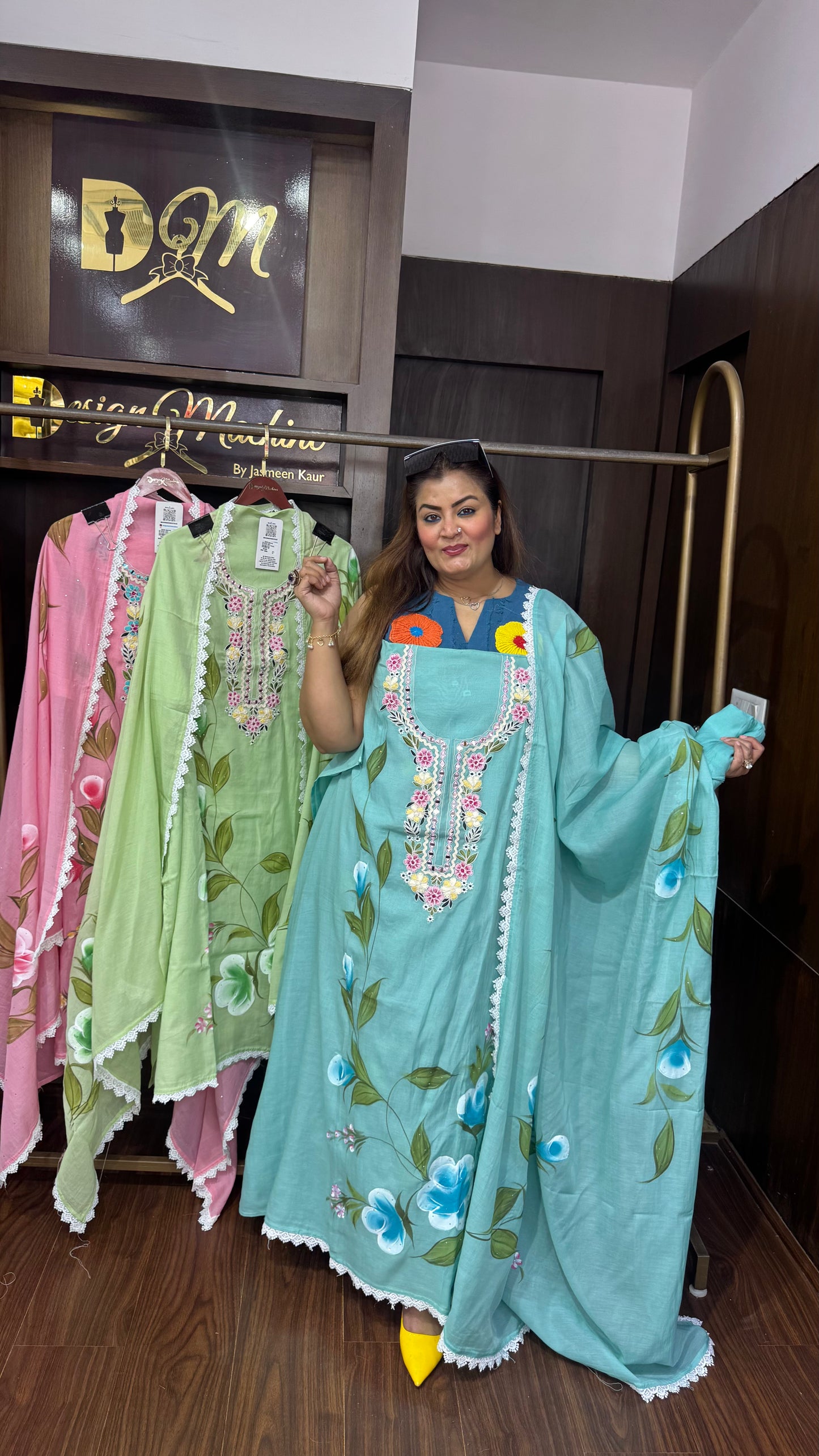 Zyrina (Malmal Cotton Unstitch Suit)