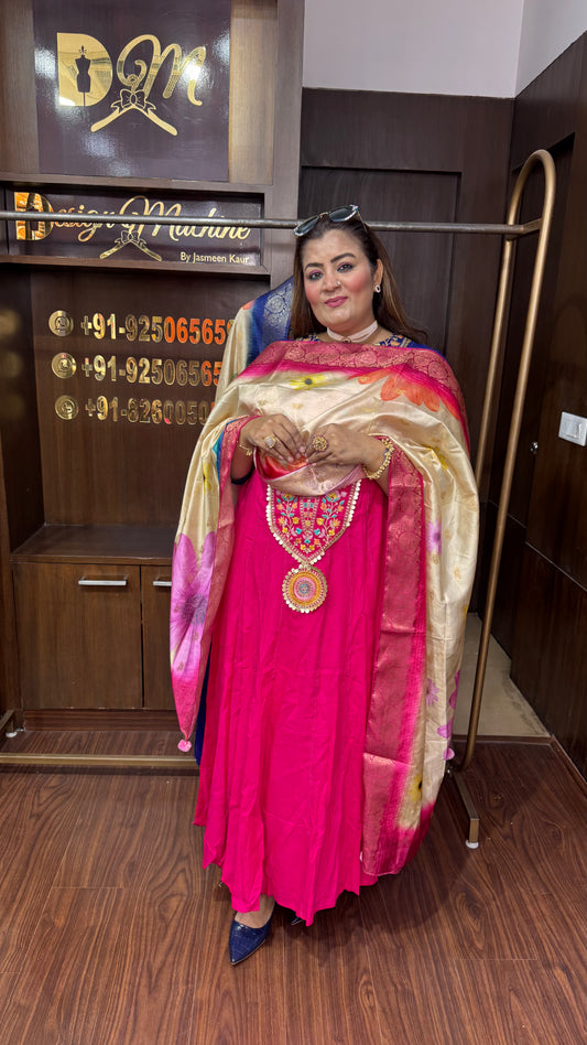 Zorevia (Rayon Cotton Anarkali Suit)