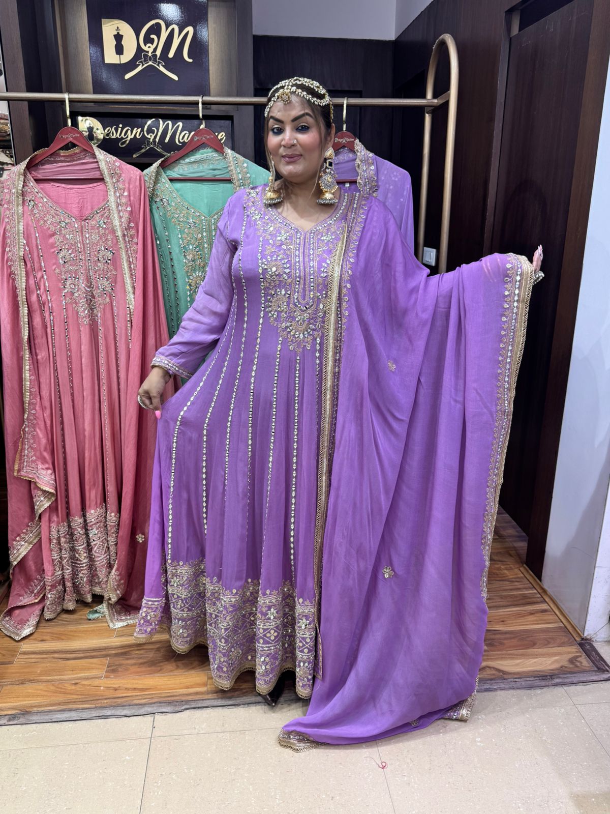 work anarkali set