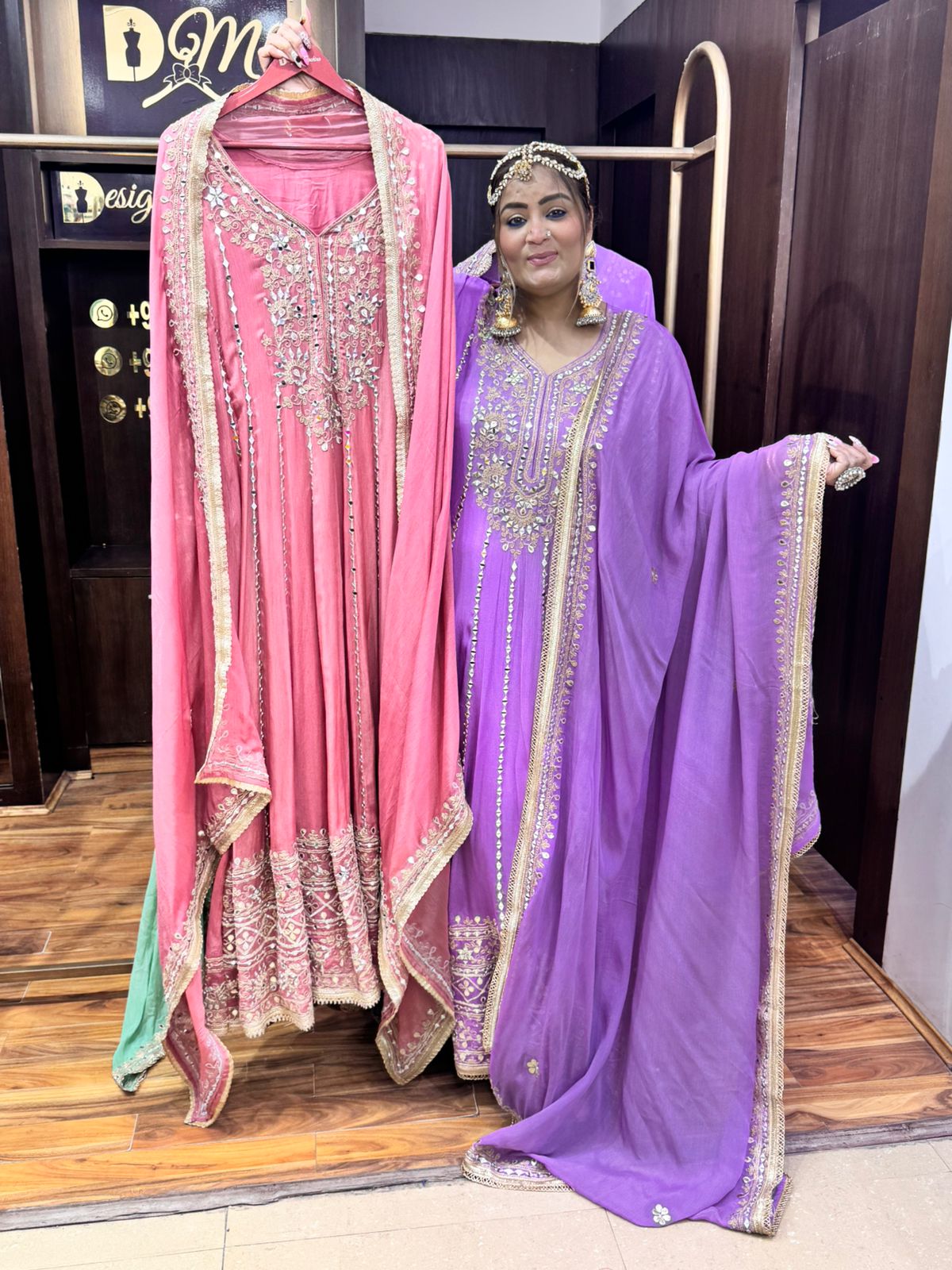 work anarkali set