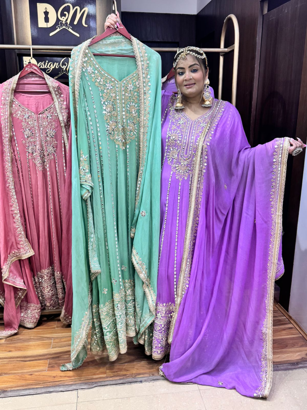 work anarkali set