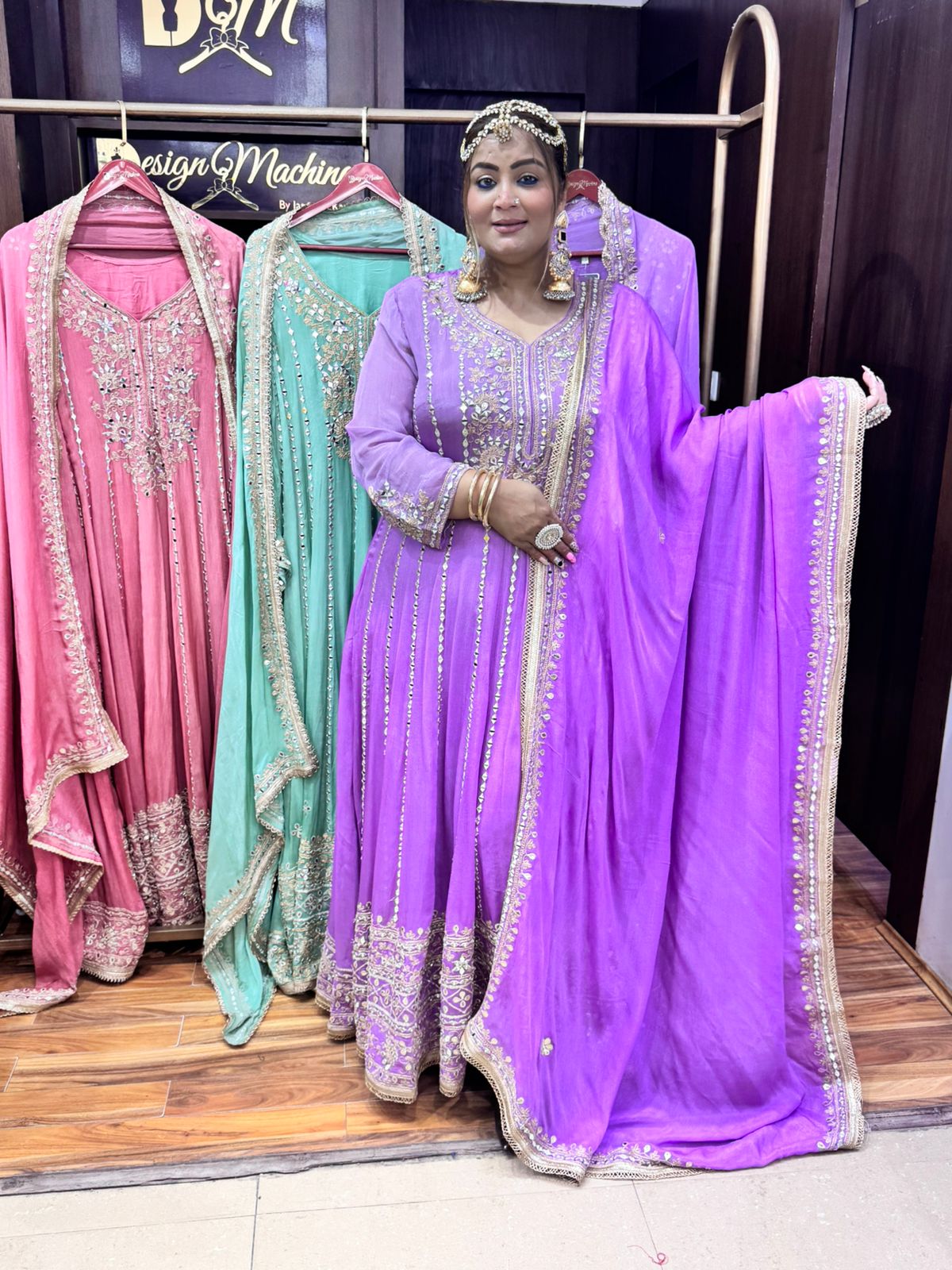 work anarkali set
