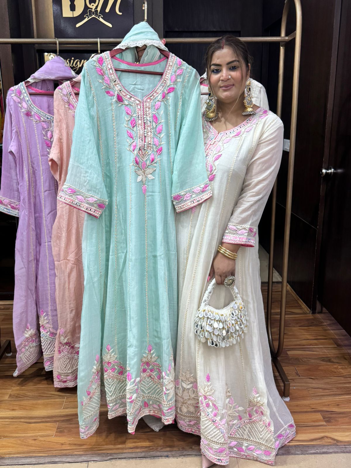 pure cotton anarkali