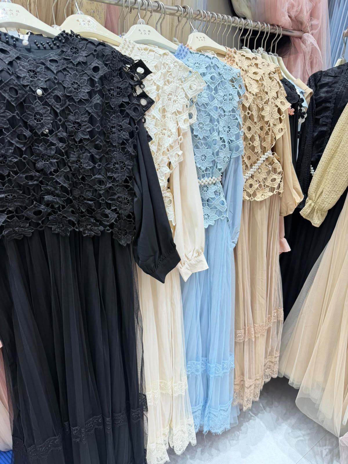 Elegant Floral Lace Stretchable Dress