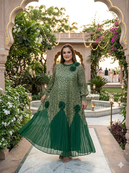 The Green Goddess Plisse (Lycra)