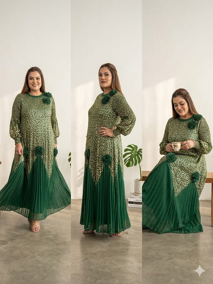 The Green Goddess Plisse (Lycra)