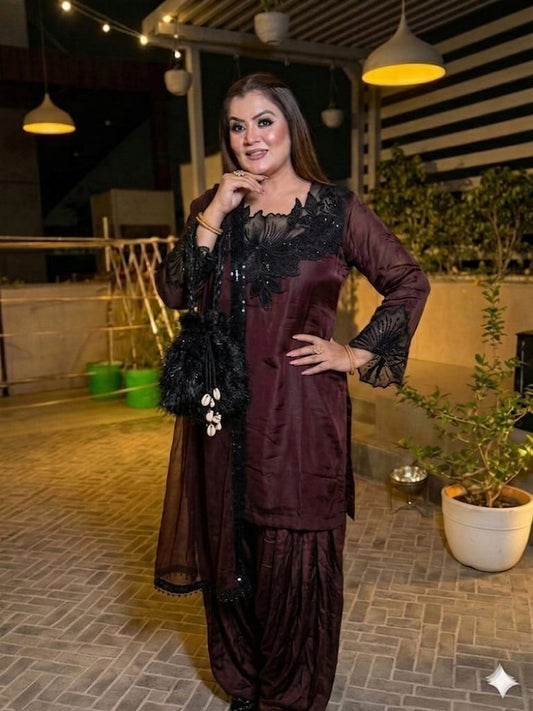 Designer Embroidery Work (Crepe)