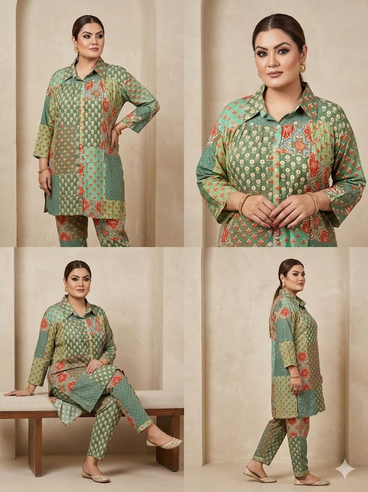 The Imperial Sage Patchwork Tunic (Cotton)