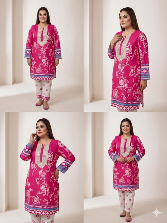 Multicolor Designer kurta Set (Cotton)