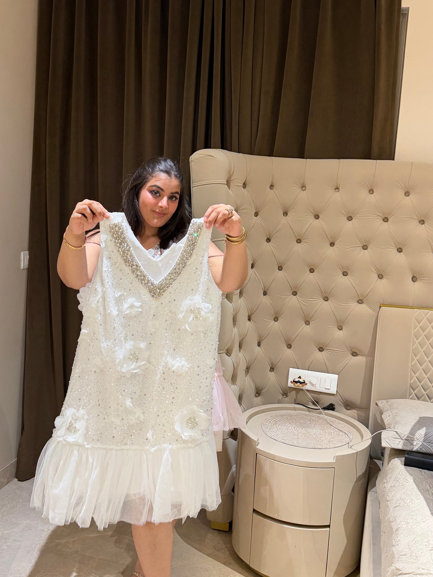 Hand embroidery premium dress