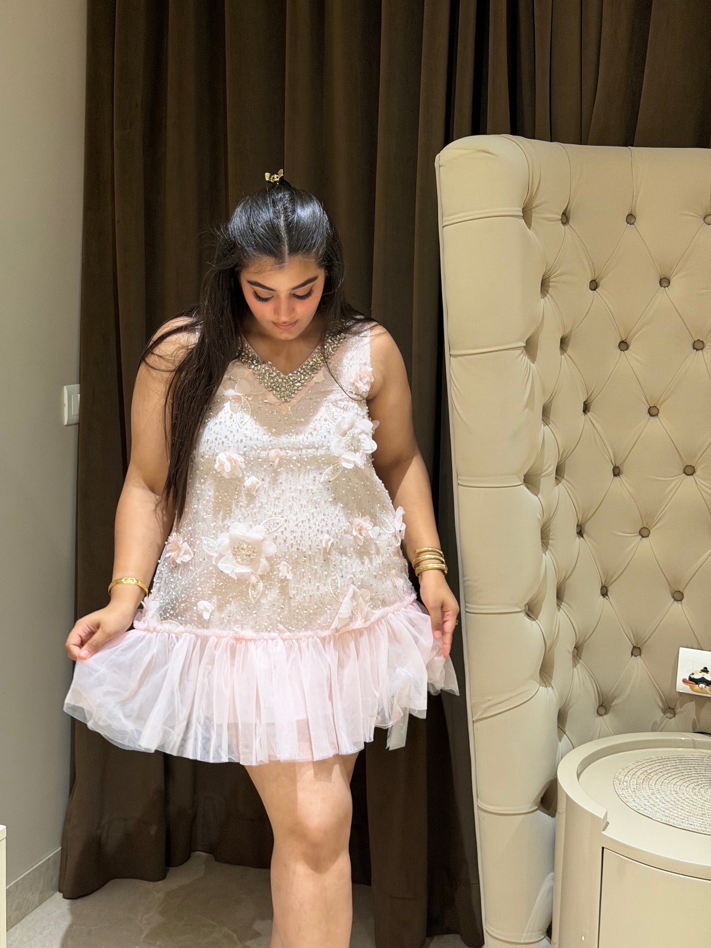 Hand embroidery premium dress