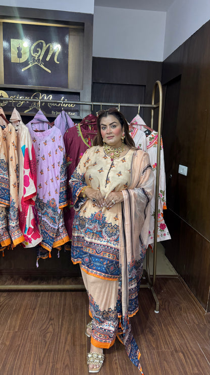 Masleen Cotton Farshi Salwar Suit