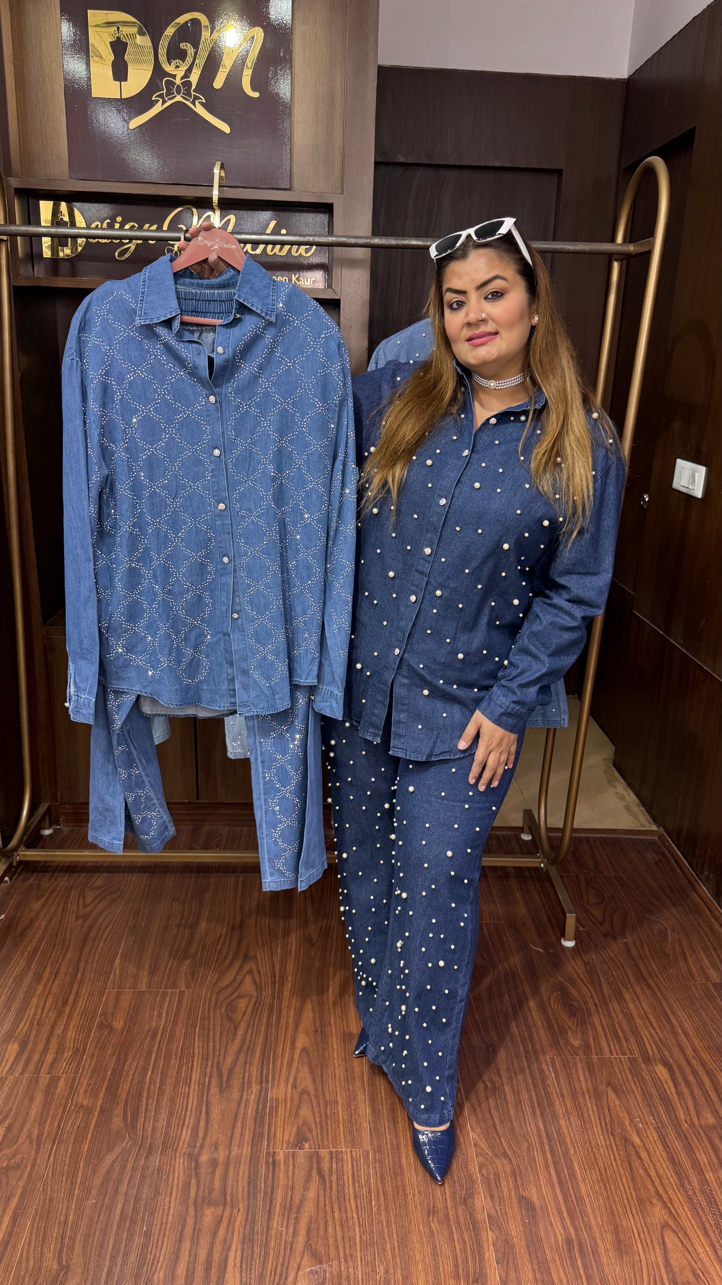 Aznira (Denim Cordset)