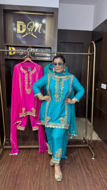 Avirel (Cotton Silk Fabric Suit)