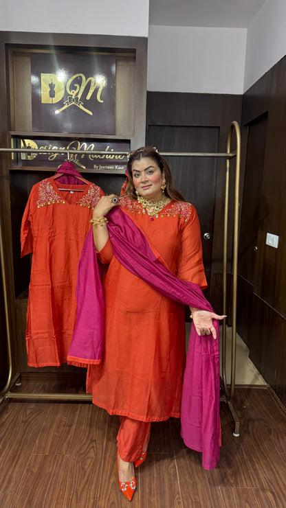 Hridya (Mal Chanderi Anarkali Suit)