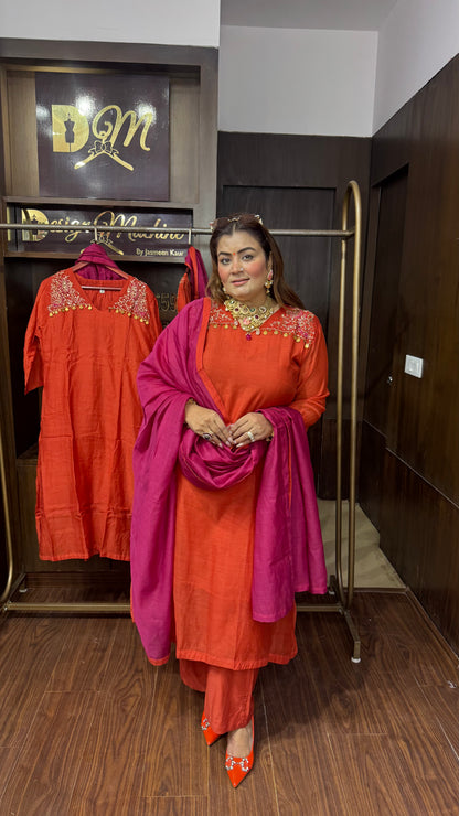 Hridya (Mal Chanderi Anarkali Suit)