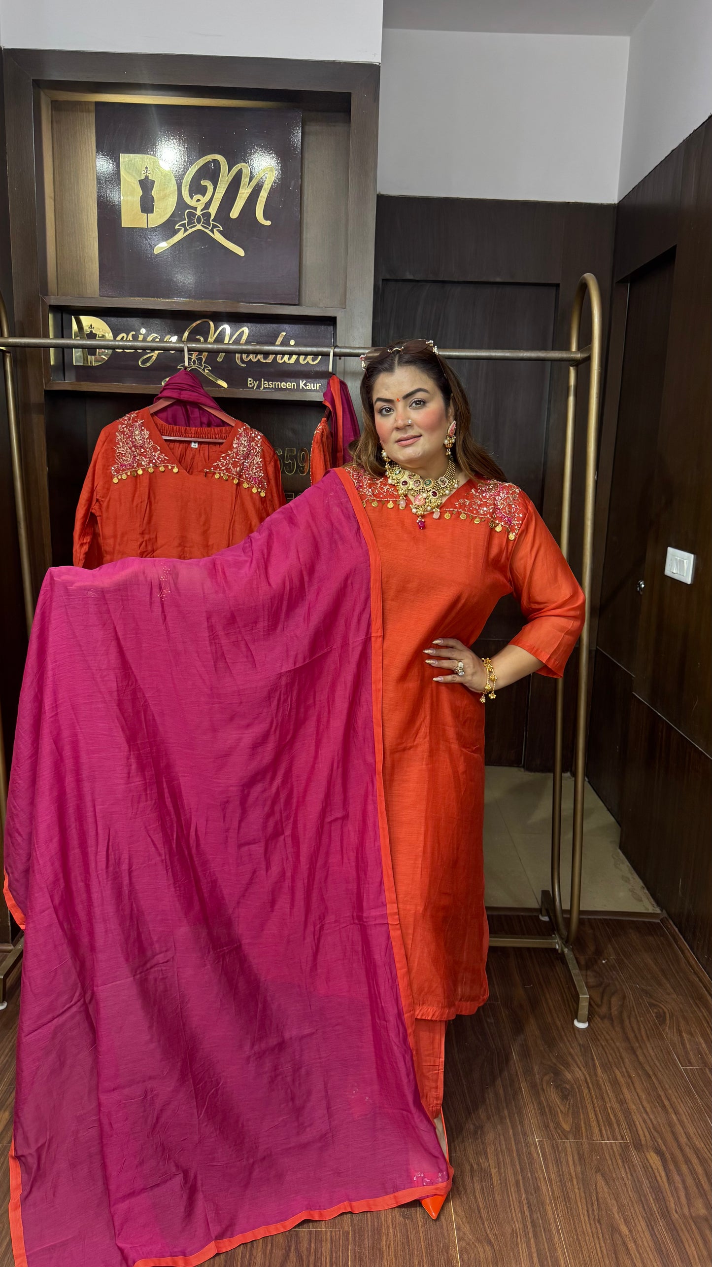 Hridya (Mal Chanderi Anarkali Suit)