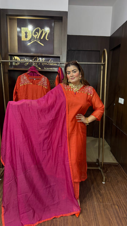 Hridya (Mal Chanderi Anarkali Suit)