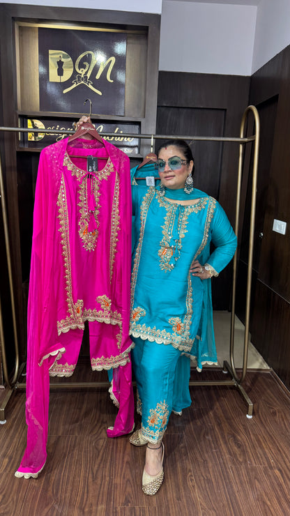 Avirel (Cotton Silk Fabric Suit)