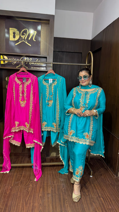Avirel (Cotton Silk Fabric Suit)