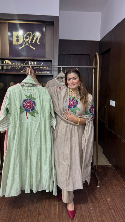 Ria (Mal Chanderi Anarkali Suit)