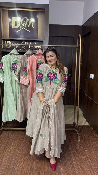 Ria (Mal Chanderi Anarkali Suit)