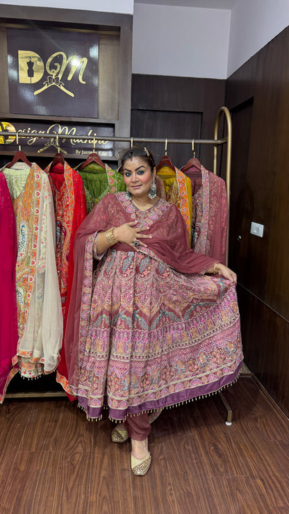 Zyvora (Pure Crepe Anarkali)