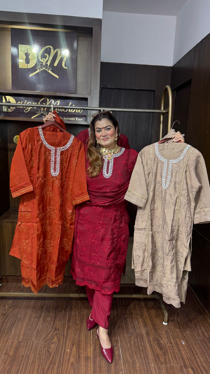 Isha (Mal Chanderi Suit)