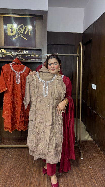 Isha (Mal Chanderi Suit)