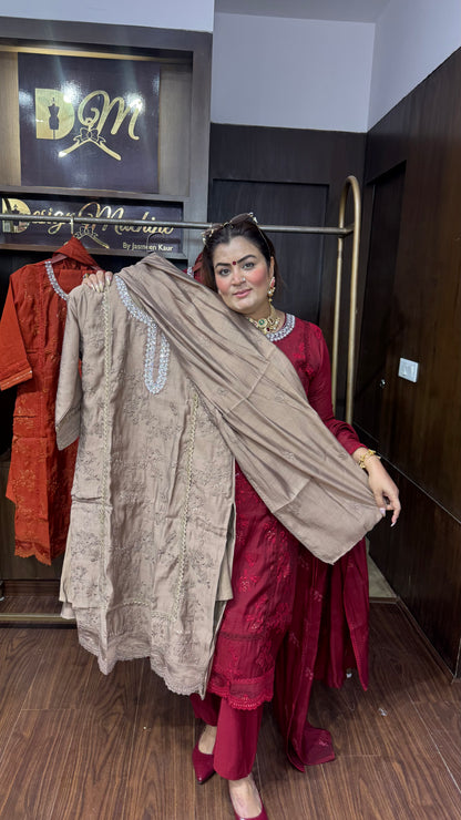 Isha (Mal Chanderi Suit)