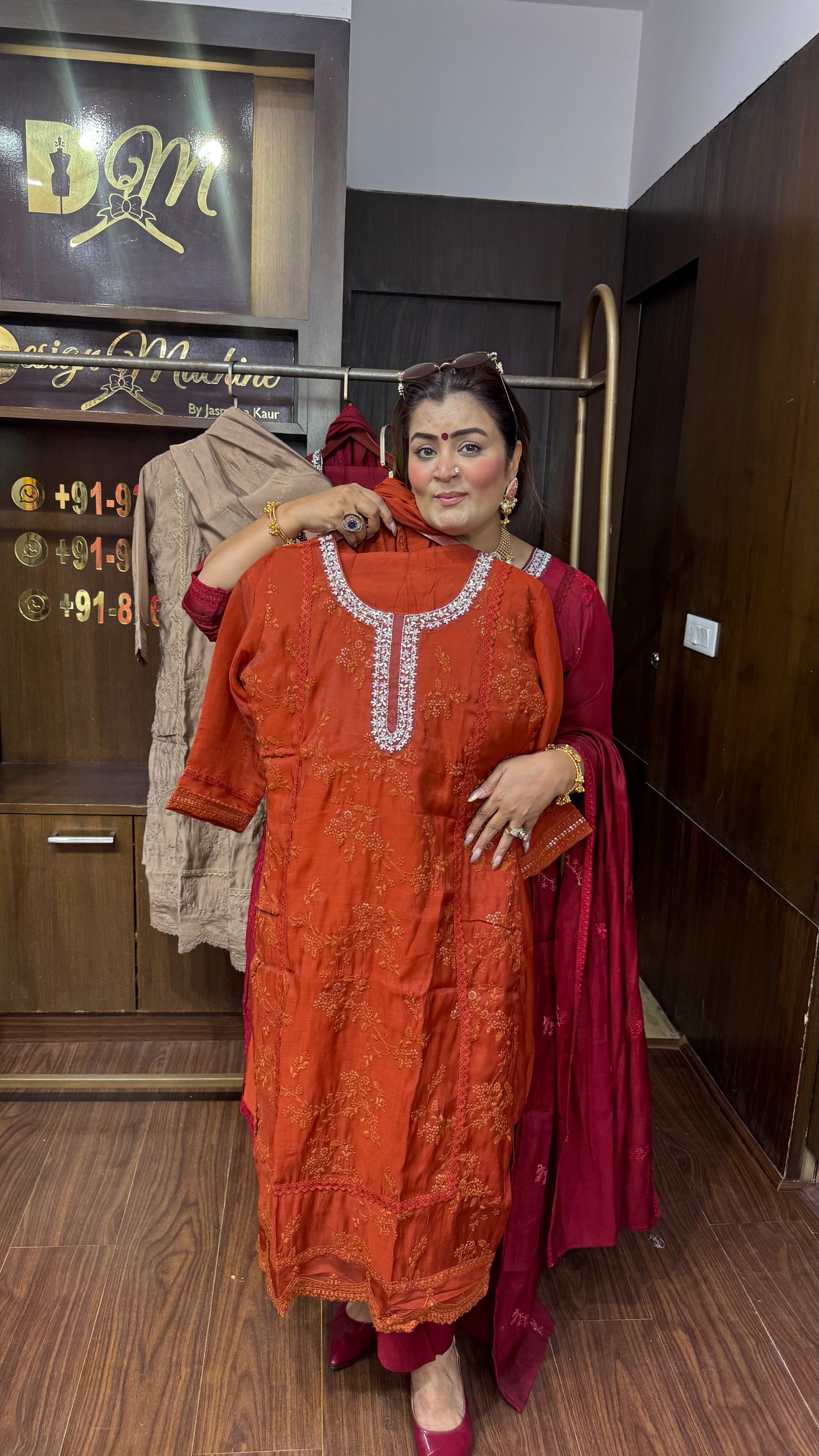 Isha (Mal Chanderi Suit)