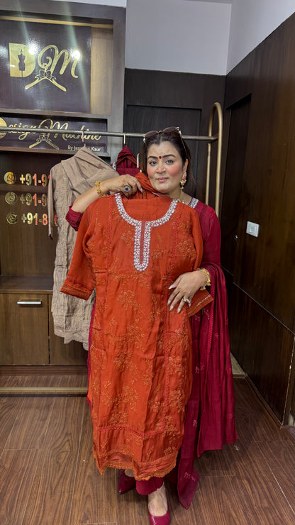 Isha (Mal Chanderi Suit)