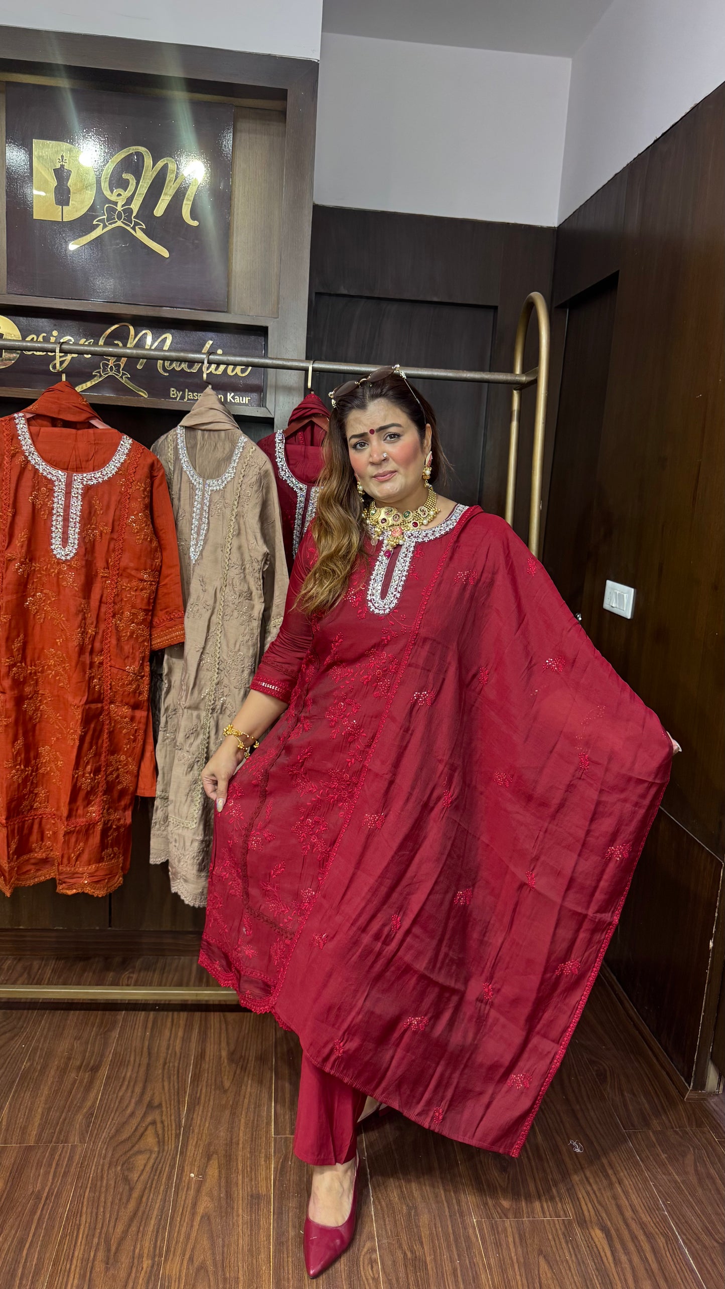 Isha (Mal Chanderi Suit)