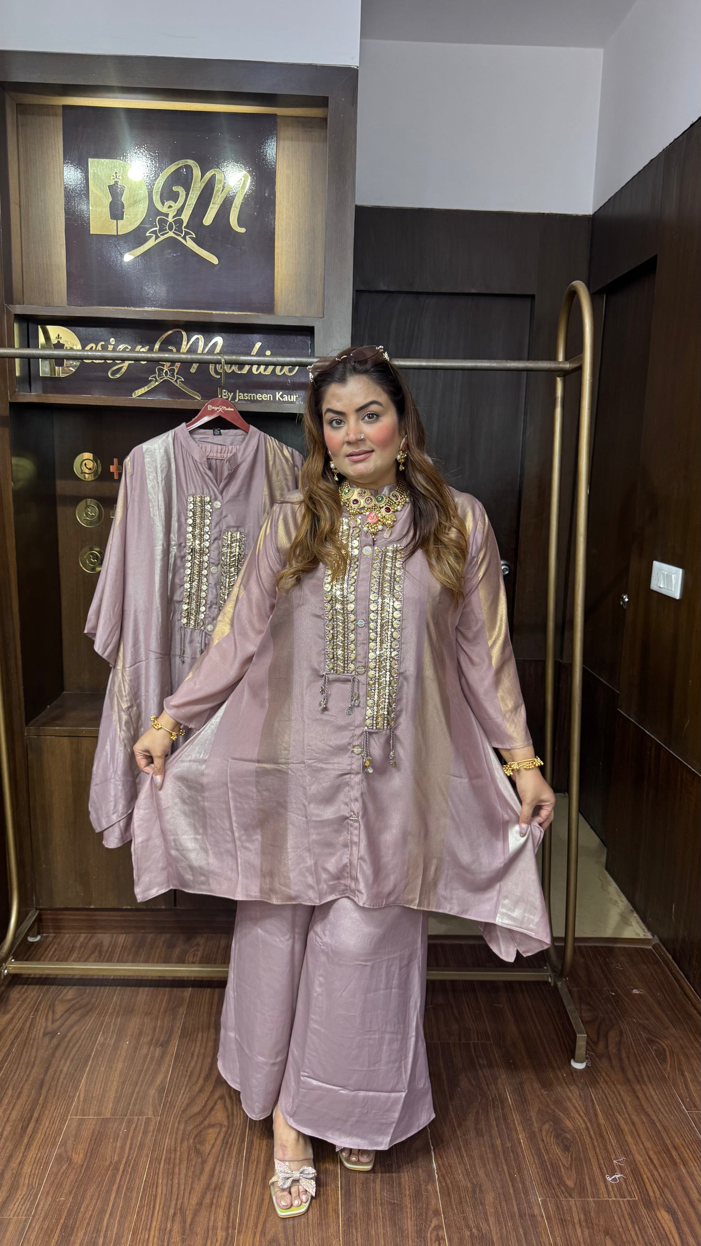 Rida (Pure Shimmer Georgette Cordset)