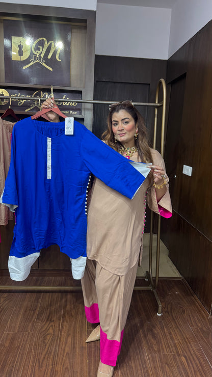 Ridi (Masleen Cotton Farshi Salwar Cordset)
