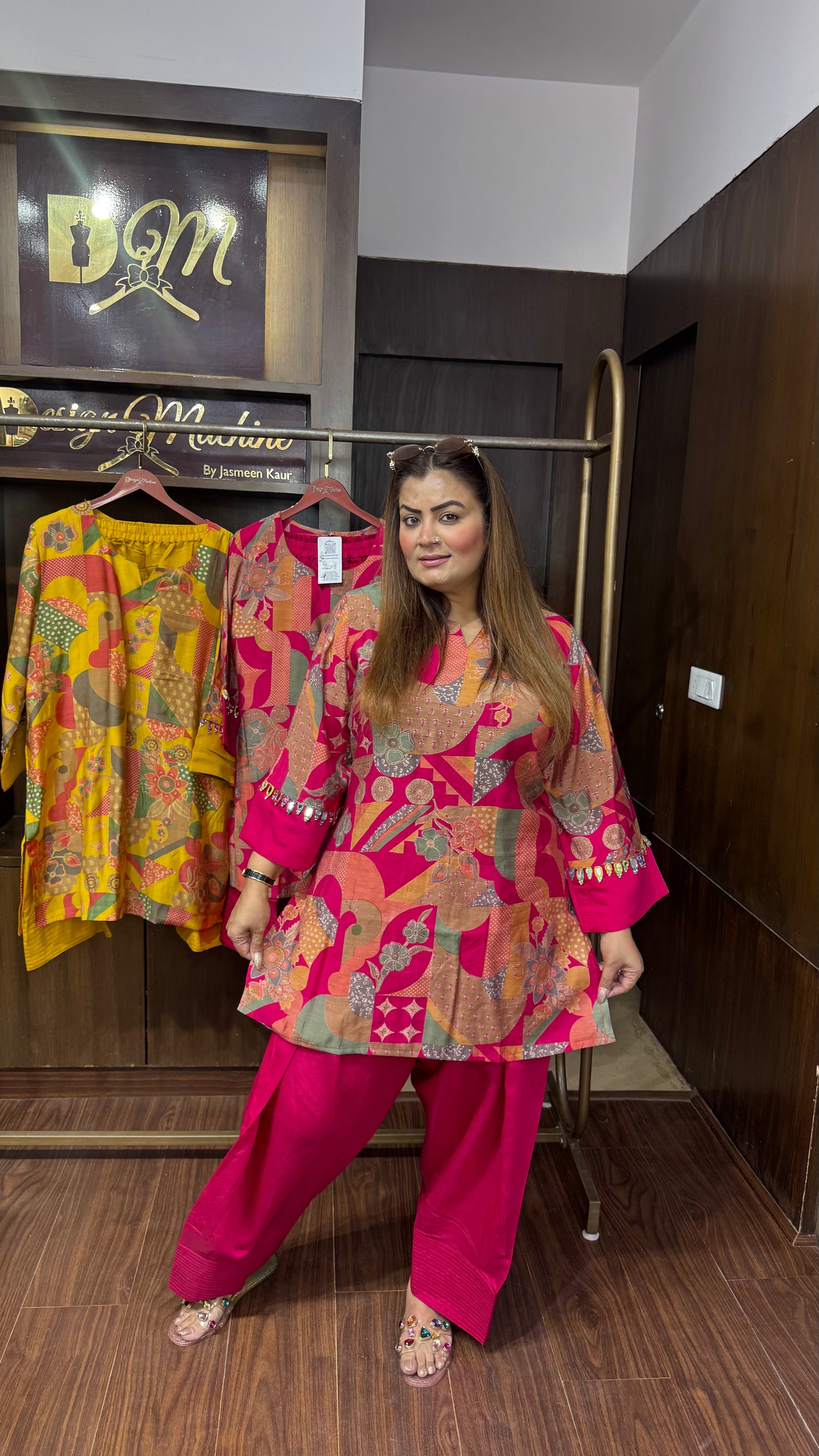 Beautiful Mal Chanderi Farshi Salwar Cordset