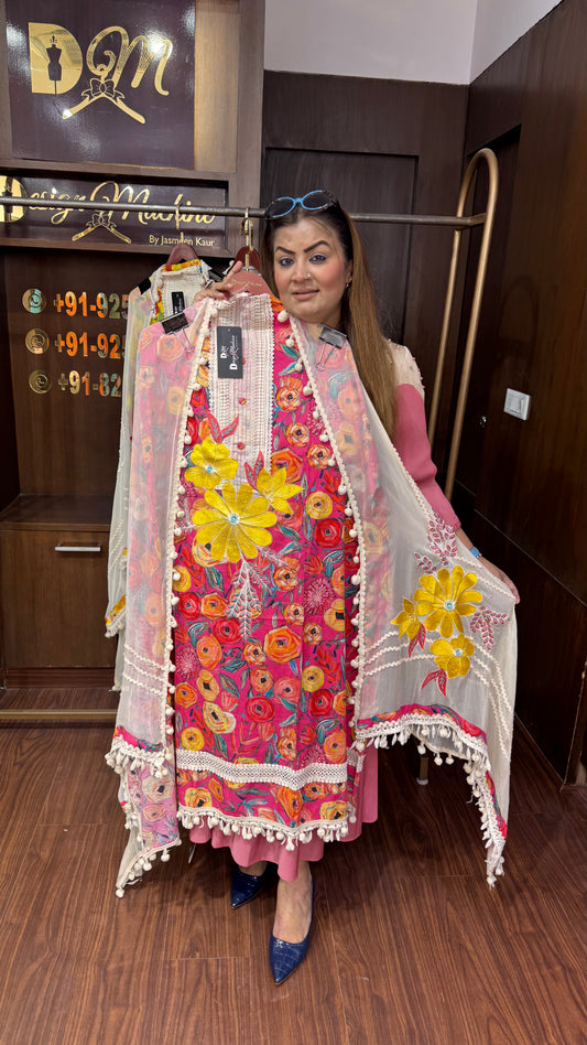 Velzaya (Pompom Unstitch Suit)