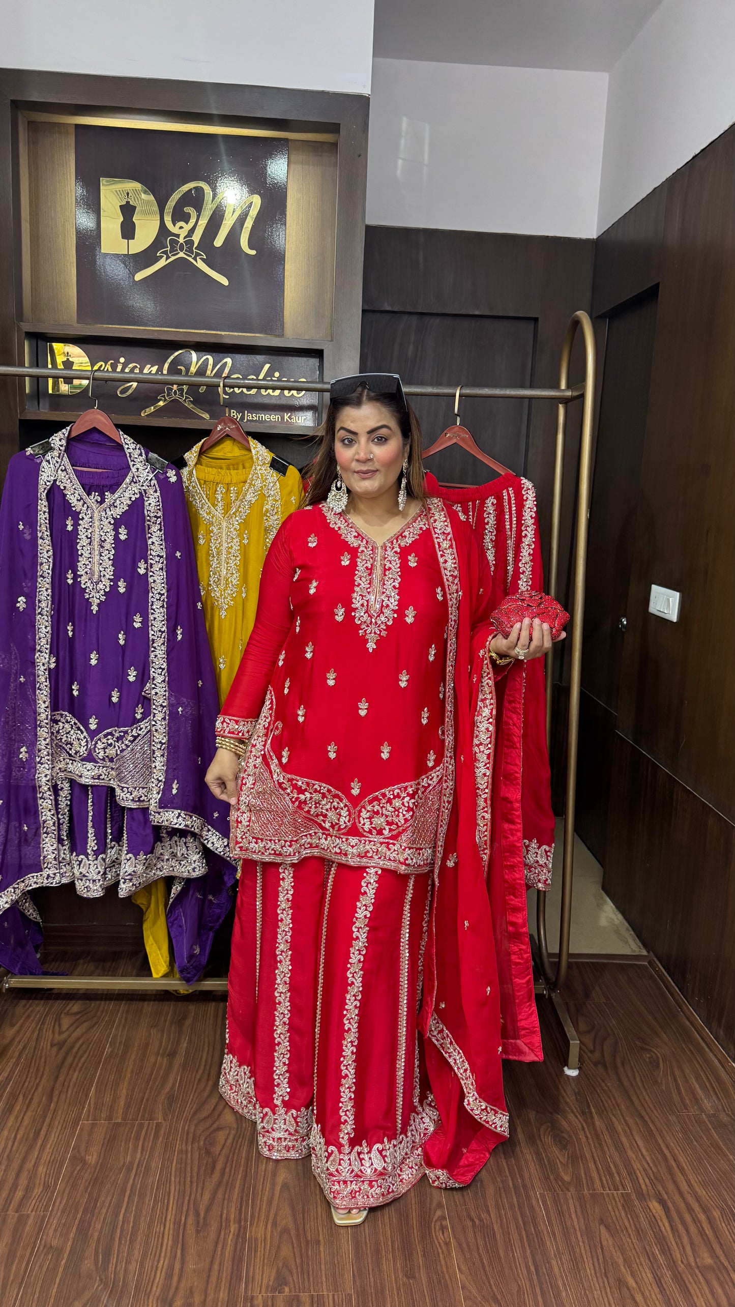 Aurvelis (Pure Crepe Sharara Suit)