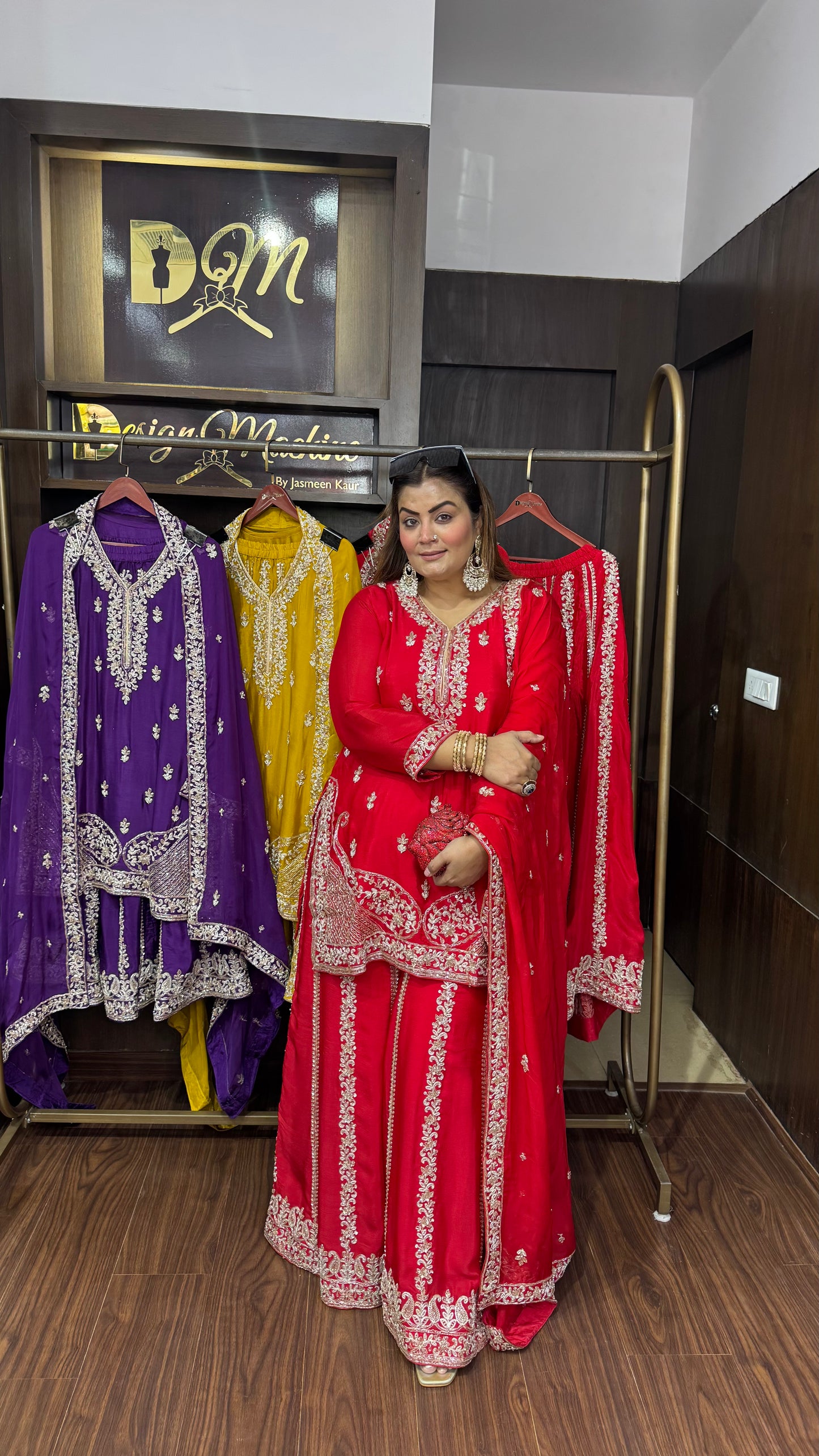 Aurvelis (Pure Crepe Sharara Suit)