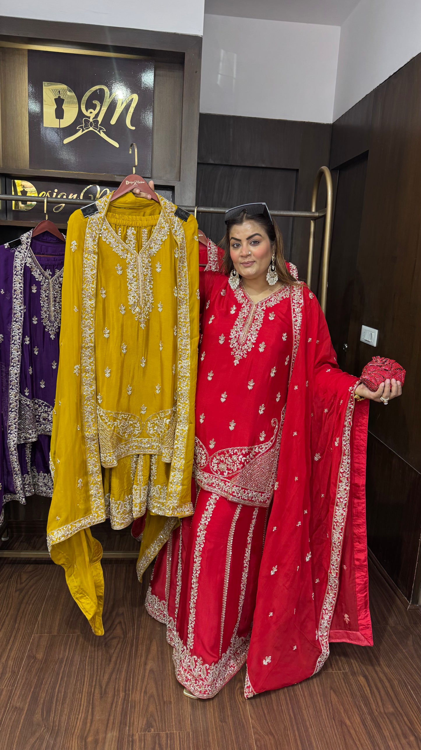 Aurvelis (Pure Crepe Sharara Suit)