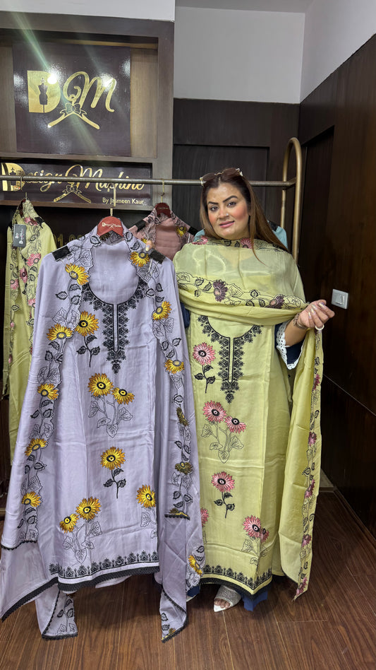 Kavya (Glass Tissue Unstitch Suit)